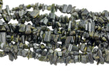 Natural New Organic Cut Raw Side Drilled Green Tourmaline Natural Cylinder Shape Beads 15.5" Strand Gemstone Beads