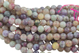 Natural Flower Tourmaline High Quality in Round, 4mm, 6mm, 8mm, 10mm AAA Quality Smooth Gemstone Beads