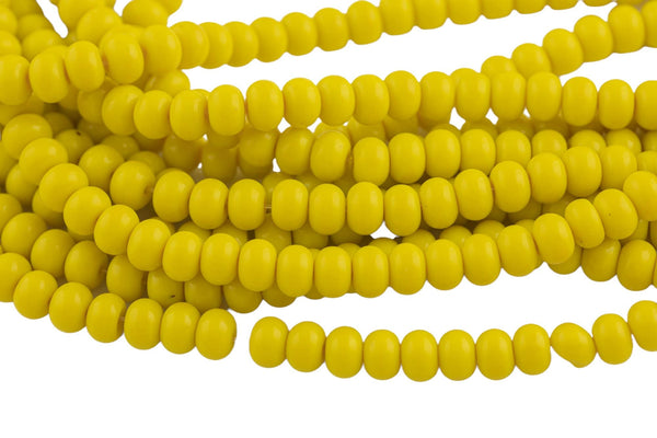 7x10mm Crystal Smooth Roundel 1 or 2 or 5 or 10 STRANDS- 16 Inch Strand- Yellow