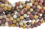 Mookaite Jasper- Matte Round sizes. 4mm, 6mm, 8mm, 10mm, 12mm, 14mm- Full 15.5 Inch Strand- AAA Quality AAA Quality Gemstone Beads