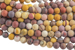 Mookaite Jasper- Matte Round sizes. 4mm, 6mm, 8mm, 10mm, 12mm, 14mm- Full 15.5 Inch Strand- AAA Quality AAA Quality Gemstone Beads