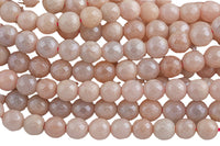 Natural MYSTIC PINK SILVERITE Faceted Round- Full Strand 15.5 inch Strand Gemstone Beads