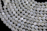 Natural White Fire Moonstone Beads - High Quality Faceted Round - White Fire - Full Strands 6mm 8mm 10mm Gemstone Beads