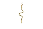 1 pc 18 Gold Dainty Snake Pendant Necklace - 8x38mm