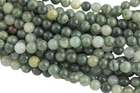 Natural Green Rutilated Quartz Beads Grade AAA Round,Full Strand- 6mm, 8mm, 10mm, 12mm- Full 15.5 Inch Strand AAA Quality Smooth