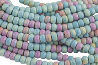 Natural Candy Stone beads, Roundel , Full Strand, 4mm, 6mm, 10mm, or 12mm beads AAA Quality Smooth Gemstone Beads