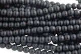 Natural Matt Onyx Striped Onyx High Quality in Matte Round Full Strand, 10mm, 12mm, or 14mm Beads- Full 15.5 Pricing- Gemstone Beads