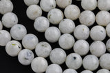 Natural Rainbow Moonstone Smooth . Full 15.75" Strand. 12mm and 14mm Gemstone Beads