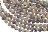 Natural Brown Zebra Jasper Beads Grade AAA Matte Round 4mm 6mm 8mm 10mm 12mm Gemstone Beads