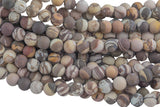 Natural Brown Zebra Jasper Beads Grade AAA Matte Round 4mm 6mm 8mm 10mm 12mm Gemstone Beads