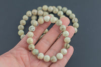 Natural Cream Opal Round Size 10mm and 12mm- Handmade In USA- approx. 7-7.5" Bracelet Crystal Bracelet- LGS