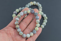 Natural Dendrite Opal Bracelet Matte Round Size 10mm- Handmade In USA- approx. 7-7.5" Bracelet Crystal Bracelet- LGS