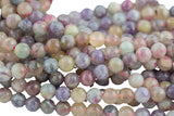 Natural Flower Tourmaline High Quality in Round, 4mm, 6mm, 8mm, 10mm AAA Quality Smooth Gemstone Beads