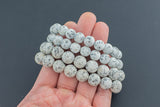 Natural Spotted Jasper Matte Round Size 10mm and 12mm- Handmade In USA- approx. 7-7.5" Bracelet Crystal Bracelet- LGS
