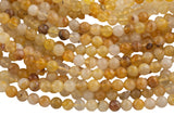 Natural Yellow Hematoid Lepidocrocite Quartz 6mm 8mm 10mm Round Beads Rare Red Quartz Crystal Powerful Energy Stone 15.5" Strand Smooth