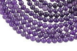 AA+ Grade AMETHYST Beads Gemstone Beads - Round 6mm, 8mm, 10mm-Full Strand 15.5 inch Strand Smooth