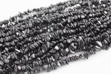 30" Natural Hematite Chips Beads 6mm - 8mm - 32 inch Strand Gemstone Beads