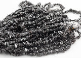 30" Natural Hematite Chips Beads 6mm - 8mm - 32 inch Strand Gemstone Beads