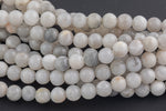 LARGE-HOLE beads!!! 8mm or 10mm smooth-finished round. 2mm hole. 7-8" strands. Smooth Phoenix Agate. Big Hole Beads