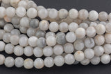 LARGE-HOLE beads!!! 8mm or 10mm smooth-finished round. 2mm hole. 7-8" strands. Smooth Phoenix Agate. Big Hole Beads