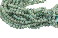 Natural Diamond Cut Faceted Kiwi Jasper 6mm 8mm 10mm Round Beads 15.5" Strand Gemstone Beads