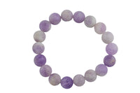 Natural Pink Amethyst Matte Round Size 10mm and 12mm- Handmade In USA- approx. 7-7.5" Bracelet Crystal Bracelet- LGS