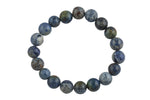 Natural Flower Sodalite Round Size 6mm and 8mm- Handmade In USA- approx. 7" Bracelet Crystal Bracelet