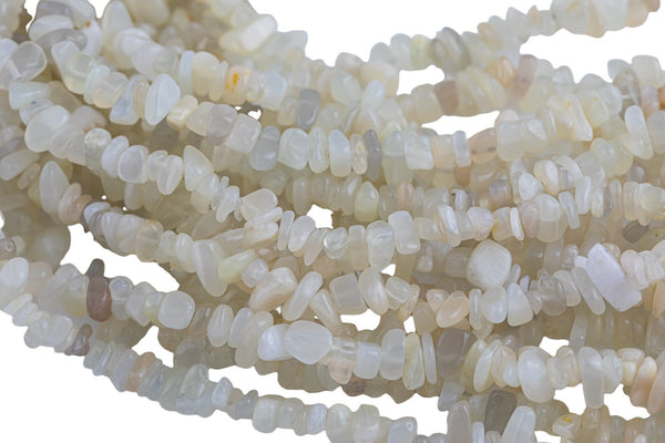 30" Natural Moonstone Chips Beads 6mm - 8mm - 30 inch Strand Gemstone Beads