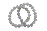 Moonstone Bracelet Smooth Round Size 6mm and 8mm Handmade In USA Natural Gemstone Crystal Bracelets Handmade Jewelry - LGS