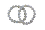 Moonstone Bracelet Smooth Round Size 6mm and 8mm Handmade In USA Natural Gemstone Crystal Bracelets Handmade Jewelry - LGS