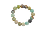 Natural Amazonite Smooth Round Size 6mm and 8mm- Handmade In USA- approx. 7" Bracelet Crystal Bracelet