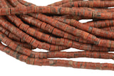 Sesame Jasper Heishi Discs Beads 2x4mm 3x6mm 15.5" Strand