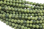 Natural African Olive Green Jade Beads 4mm 6mm 8mm 10mm Round Beads 15.5" Strand Gemstone Beads