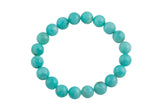 Natural Amazonite Smooth Round Size 6mm and 8mm- Handmade In USA- approx. 7" Bracelet Crystal Bracelet