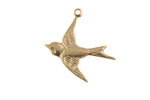 Gold Filled Bird Charm- 14/20 Gold Filled- USA Product-7mm- 1 piece per order