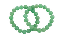 Green Aventurine Matte Round Size 6mm and 8mm- Handmade In USA- approx. 7" Bracelet Crystal Bracelet