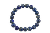 Natural Lapis Lazuli Bracelet Round Size 6mm and 8mm Undyed Natural - Handmade In USA - Handmade Jewelry - approx. 7" Crystal Bracelet