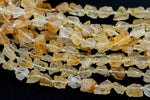 Natural New Organic Cut Matte Rough Raw Unpolished Citrine Nugget Beads 15.5" Strand Gemstone Beads