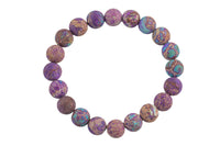 Bracelet Purple Sea sediment jasper Bracelets 6mm 8mm 10mm 12mm Stackable Round Natural Gemstone Crystal Bracelets - Handmade Bracelet- lgs