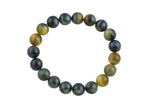 Multi Tiger Eye Round Size 6mm 8mm 10mm- Handmade In USA- approx. 7" Bracelet Crystal Bracelet