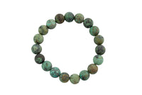 African Turquoise - BRACELETS NATURAL Gemstone 8mm Matte Stackable Round Gemstone- Handmade - WHOLESALE - 8mm 7” - 7.5" Bracelet