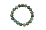 African Turquoise - BRACELETS NATURAL Gemstone 8mm Matte Stackable Round Gemstone- Handmade - WHOLESALE - 8mm 7” - 7.5" Bracelet