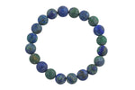 Bracelet Natural Azurite Malachite Bracelets 8mm Stackable Round Natural Gemstone Crystal Bracelets - Handmade Bracelet Crystal Bracelet