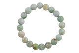 Natural Mongolian Jade Bracelet Round Size 6mm 8mm 10mm Handmade In USA Natural Gemstone Crystal Bracelets Handmade Jewelry - approx. 7"