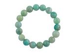 Natural Amazonite Smooth Round Size 6mm and 8mm- Handmade In USA- approx. 7" Bracelet Crystal Bracelet