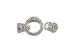 1 pcs- Spring Clasps Push Gate Mechanism- Silverish Color Lock Jewelry Supply Component- 15-20mm