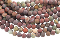 Natural African Agate Matt Round sizes 4mm, 6mm, 8mm, 10mm, 12mm Gemstone Beads