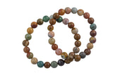 Bracelet Natural Ocean Jasper Bracelets 8mm Stackable Round Natural Gemstone Crystal Bracelets - Handmade Bracelet Crystal Bracelet