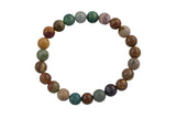 Bracelet Natural Ocean Jasper Bracelets 8mm Stackable Round Natural Gemstone Crystal Bracelets - Handmade Bracelet Crystal Bracelet