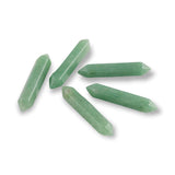 1 Pc Green Aventurine - NATURAL Double Pointed Top Drilled---Perfect for Jewelry--- Average size 35-50mm